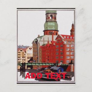 Vintage Hamburg, redigera text vykort