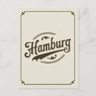 Vintage Hamburg Tyskland Vykort