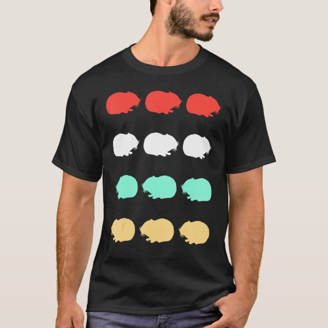 Vintage Hamster Design - Hamster T Shirt (Framsida)