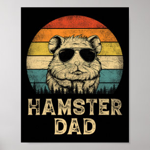 Vintage Hamster Pappa Hamster Älskare pappa Far&#; Poster