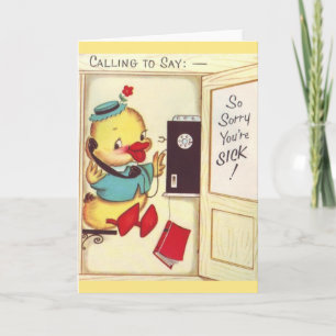 Vintage - Hämta hälsningskort Kort