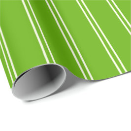 Vintage Hand Drawn Stripes | Rustic Kelly Green Presentpapper