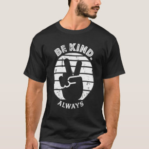 Vintage Hand Fredstecken Anti Bulling Unity Day el T Shirt