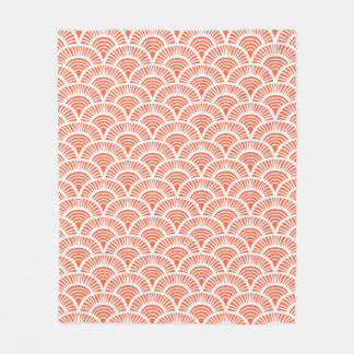 Vintage hand plockade art deco mönster med  störst fleecefilt