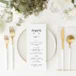 Vintage Hand plockade Bow Black Bröllop Menu Meny<br><div class="desc">Vintage Hand plockade Bow Black Bröllop Menu. Klicka på "anpassa ytterligare" om du vill justera layouten.</div>