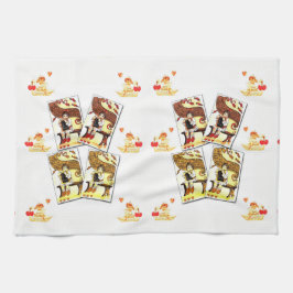 vintage handduk för kökshanddukar