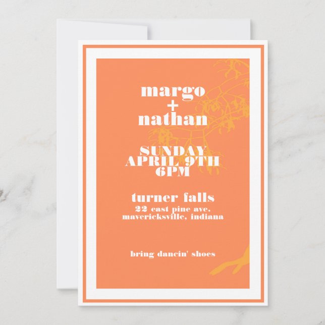 Vintage Händelse Bröllop Inbjudningar (Framsida)