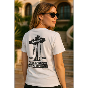 Vintage Handflatan Miami Beach Family Vacacation T Shirt