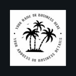 Vintage Handflatan Träd Business Namn Returadress Självfärgande Stämpel<br><div class="desc">Personlig gummi frimärke för din returadress för e-postmeddelanden till helgdag, logotyp för professionell till små företag och anpassningsbar. Vintage och klassisk design för att ge din e-post och paket lite personlig beröring. Anpassa texten med ditt namn eller ditt namn eller ditt företag namn, adress och kontaktinformation. Använda Verktyg på Design...</div>