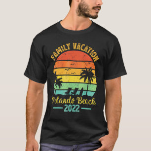 Vintage Handflatan Träd Family Vacation 2022 Flori T Shirt