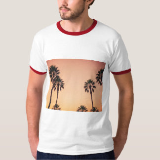 vintage handflatan träd solnedgång t shirt