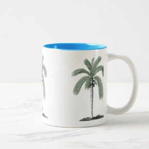 Vintage Handflatan Träd Två-Tonad Mugg