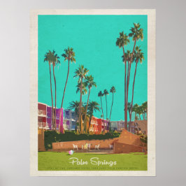 Vintage Handflatan Vår sommarresa Poster