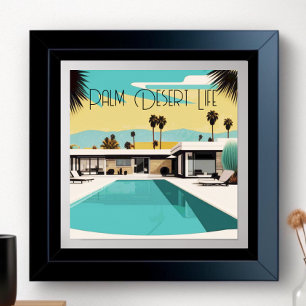 Vintage Handflatan Vår Watercolor Bassäng Poster