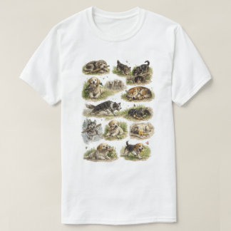 Vintage Handritad Hundkollektion | T Shirt