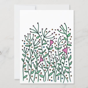 Vintage handritade blommor