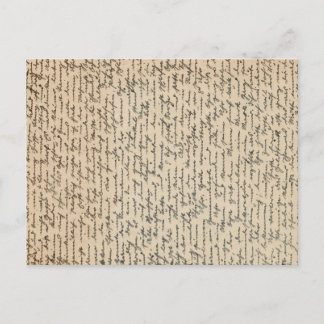 Vintage Handskriftlig Brev Vykort