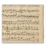 Vintage Handskriftlig Lakan Music (Organ) Scarf Sjal<br><div class="desc">Antikalt handskrivet organsim täcker denna chiffonhalsduk. Underbar presentidé för musik älskare.</div>