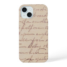 Vintage handskriven bokstav iphone-fodral 💫