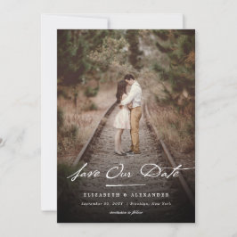 Vintage HandWriter-skript - enkelt och Elegant - f Spara Datumet