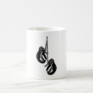 Vintage Hanging Boxing-handskar Retro Fighter Kaffemugg