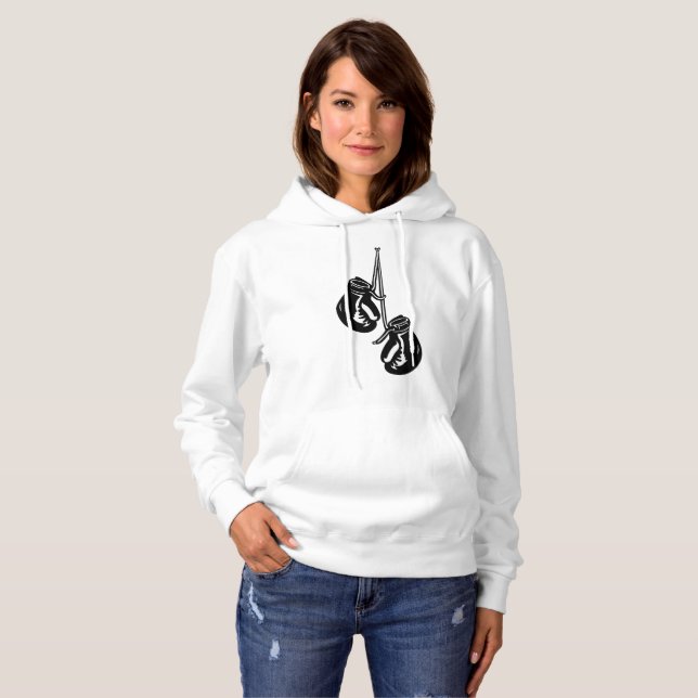 Vintage Hanging Boxing-handskar Retro Fighter T Shirt (Hel framsida)