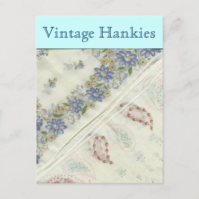 Vintage Hankies-vykort Vykort (Framsida)
