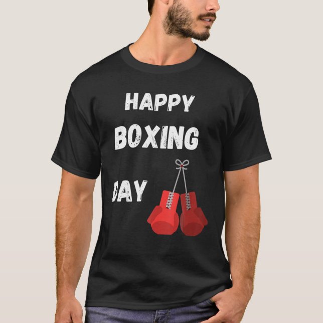 Vintage Happ Boxing Day T Shirt (Framsida)