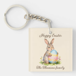 Vintage Happy Easter Bunny with Egg Family 