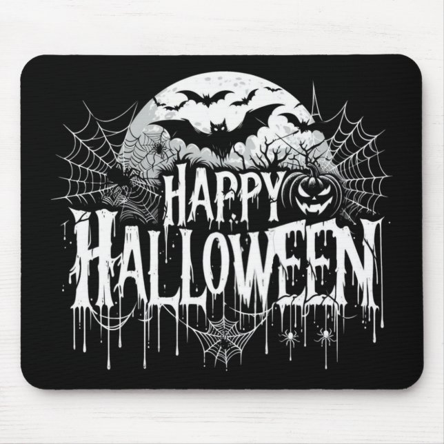 Vintage happy halloween art musmatta (Framsidan)