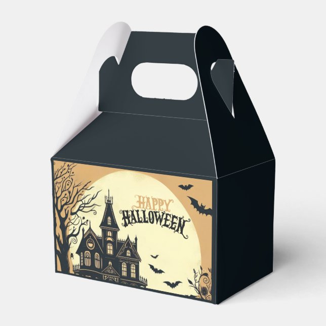 Vintage happy halloween art presentaskar (Framsidan Sidan)