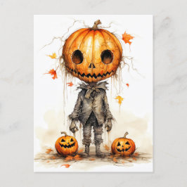 Vintage Happy halloween Fiend Vykort