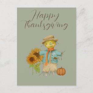 Vintage happy thanksgiving Helgdag vykort