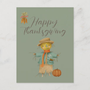 Vintage happy thanksgiving Helgdag vykort