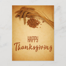 Vintage Happy thanksgiving Wheat Maj Helg Vykort
