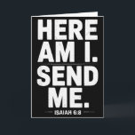 Vintage Här är jag Skicka mig Missionsteam Mission Kort<br><div class="desc">Vintage Här är jag Skicka mig Missionsteam Missionärsresa</div>