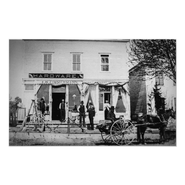 Vintage Hardware Store Fototryck (Framsidan)