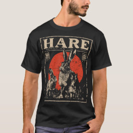 Vintage Hare Duo i Moonlight Scene T Shirt
