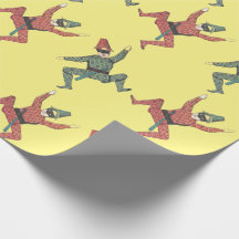 Vintage Harlequin Court Jesters Tumbling Party