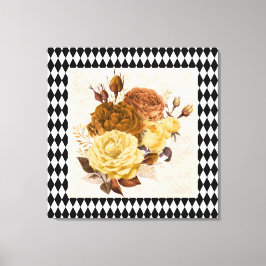 Vintage Harlequin Garden Ro Canvastryck