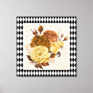 Vintage Harlequin Garden Ro Canvastryck