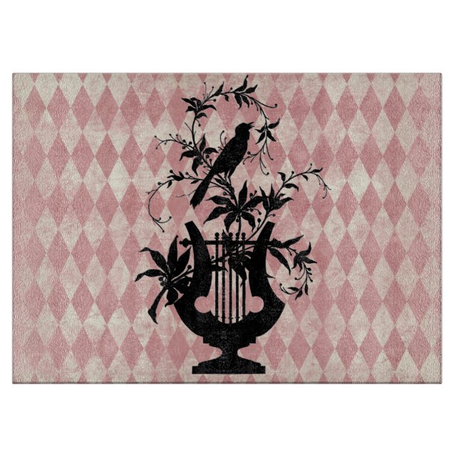 Vintage Harp & Bird Cpping Board (Framsidan)