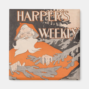 Vintage Harpers veckojul 1894 Magnet