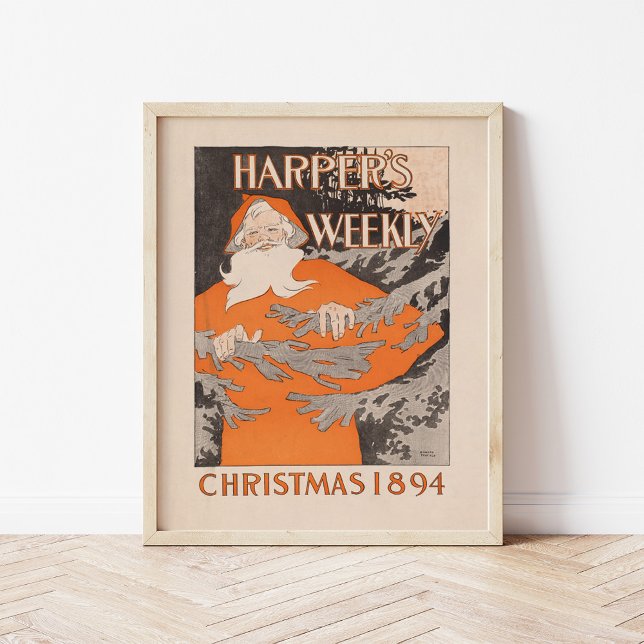 Vintage Harpers veckojul 1894 Poster (Skapare uppladdad)