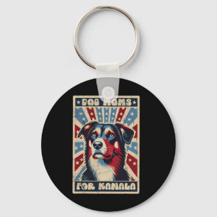 Vintage Harris Waltz Hund Mammor för Kamala Americ Nyckelring