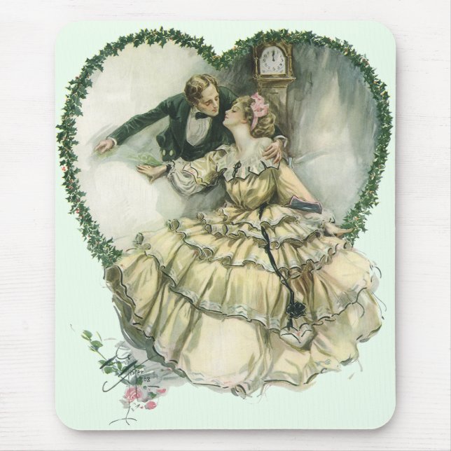 Vintage Harrison Fisher, julbrid och Groom Musmatta (Framsidan)