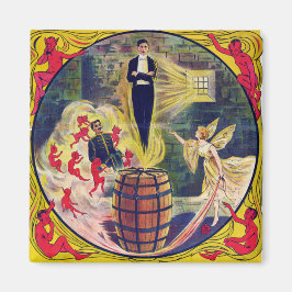 Vintage Harry Houdini-fängelset Cell & Barrel Myas Magnet