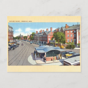 Vintage Harvard Square, Cambridge vykort