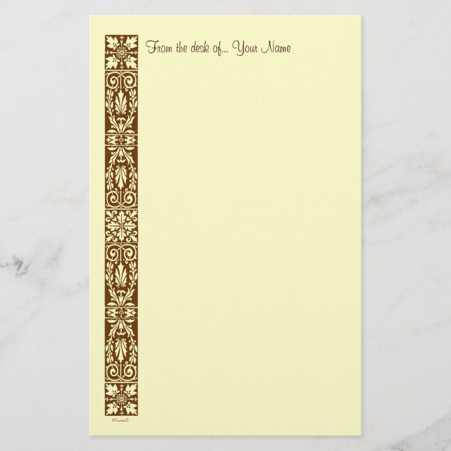 Vintage Harvest Art Anpassningsbar Stationery Brevpapper (Framsida)