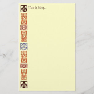 Vintage Harvest Art Anpassningsbar Stationery Brevpapper